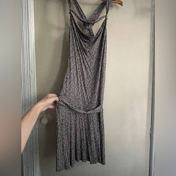 Top shop strappy cotton blend dress size 10 but fits like size 0 - Picture 1 of 4